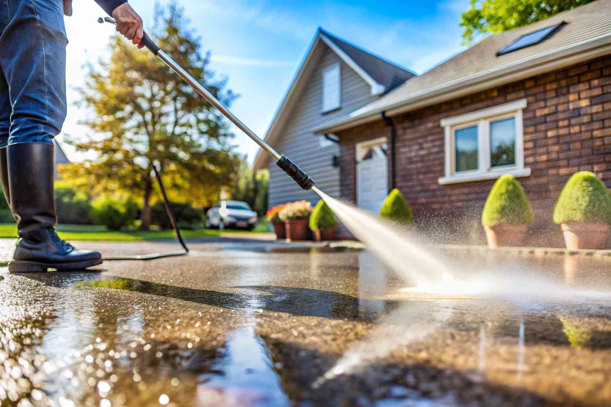 Driveway Pressure Wash